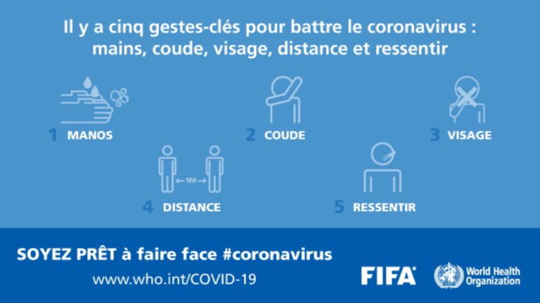 05 mesures pour freiner contre le COVID-19