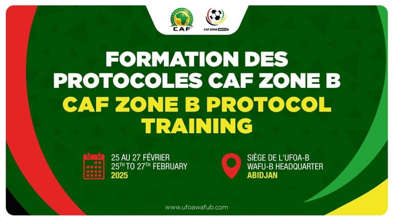 Renforcement des capacités en protocole : Formation des fédérations de football de l’UFOA B